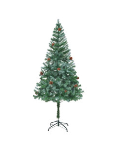Albero di Natale artificiale Verde 180 cm PVC e Acciaio