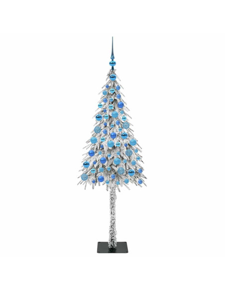 Albero di Natale con 300 LED Bianco 180 cm PE e Acciaio