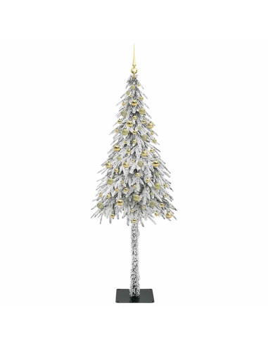 Albero di Natale con 300 LED Bianco 210 cm PE e Acciaio