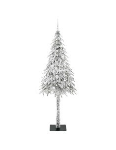 Albero di Natale con 300 LED Bianco 210 cm PE e Acciaio