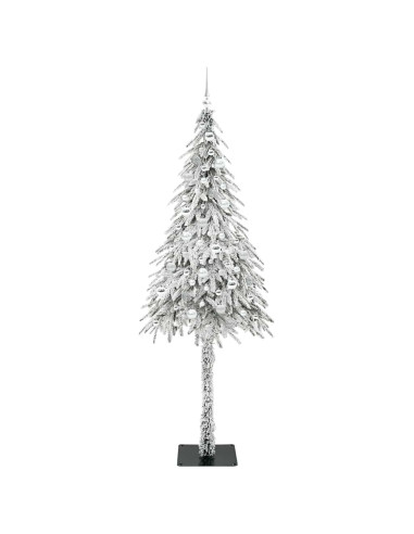 Albero di Natale con 300 LED Bianco 210 cm PE e Acciaio