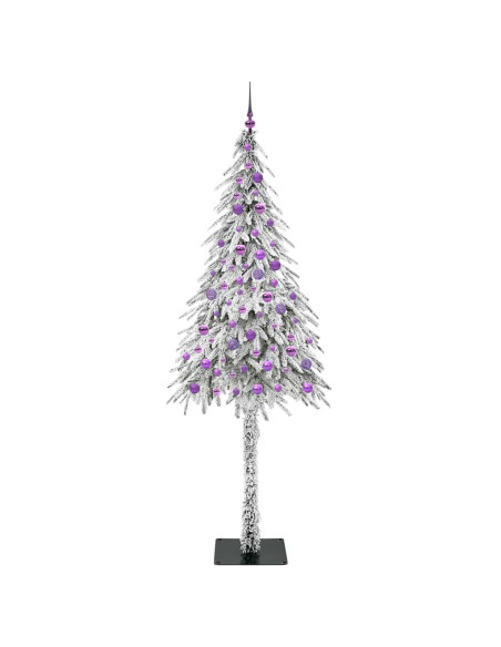 Albero di Natale con 300 LED Bianco 210 cm PE e Acciaio