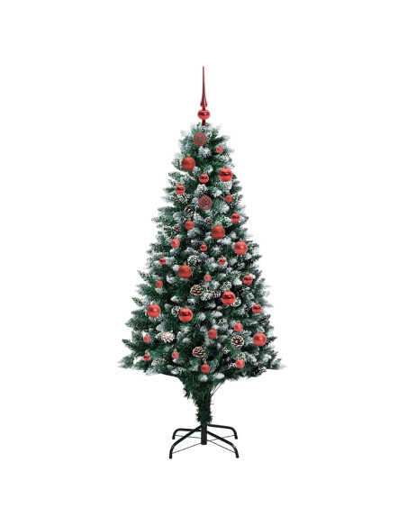 Albero di Natale artificiale con 150 LED Verde 150 cm