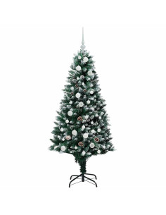 Albero di Natale artificiale con 150 LED Verde 150 cm