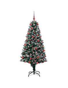 Albero di Natale artificiale con 300 LED Verde 180 cm