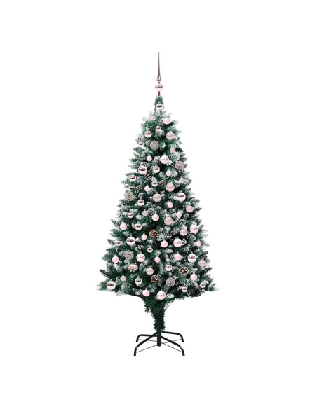 Albero di Natale artificiale con 300 LED Verde 180 cm