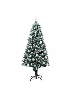 Albero di Natale artificiale con 300 LED Verde 180 cm