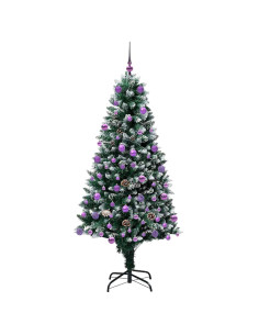 Albero di Natale artificiale con 300 LED Verde 180 cm