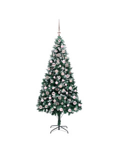 Albero di Natale artificiale con 300 LED Verde 210 cm
