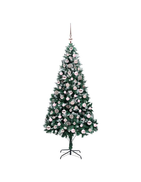 Albero di Natale artificiale con 300 LED Verde 210 cm