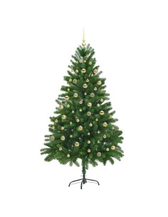 Albero di Natale artificiale con 300 LED Verde 210 cm