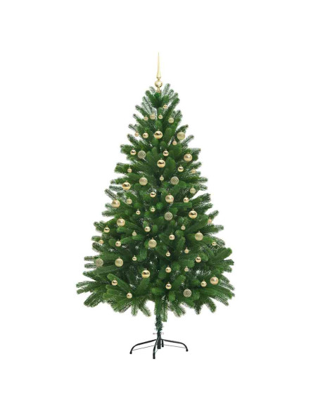 Albero di Natale artificiale con 300 LED Verde 210 cm
