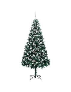 Albero di Natale artificiale con 300 LED Verde 210 cm