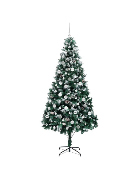 Albero di Natale artificiale con 300 LED Verde 210 cm