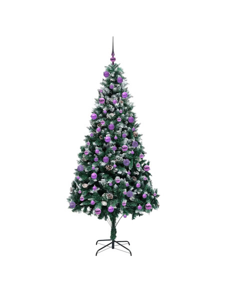 Albero di Natale artificiale con 300 LED Verde 210 cm