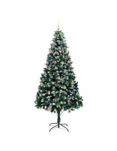 Albero di Natale artificiale con 300 LED Verde 240 cm
