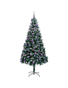 Albero di Natale artificiale con 300 LED Verde 240 cm