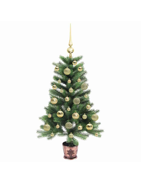 Albero di Natale con 150 LED con supporto Verde 90 cm PE