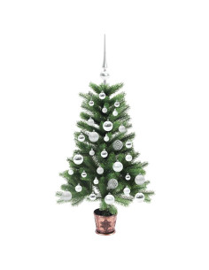 Albero di Natale con 150 LED con supporto Verde 90 cm PE