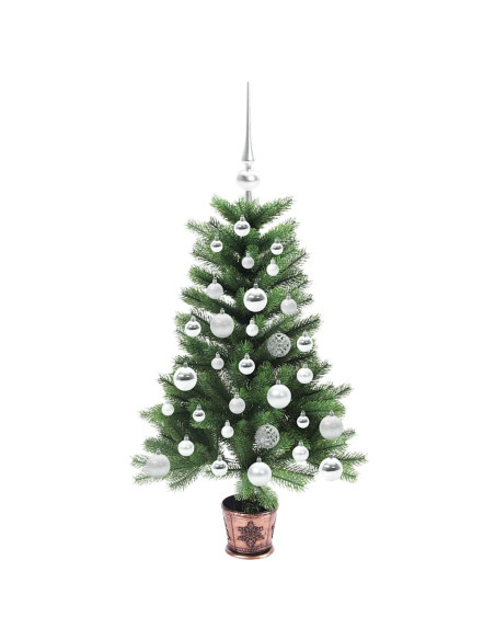 Albero di Natale con 150 LED con supporto Verde 90 cm PE