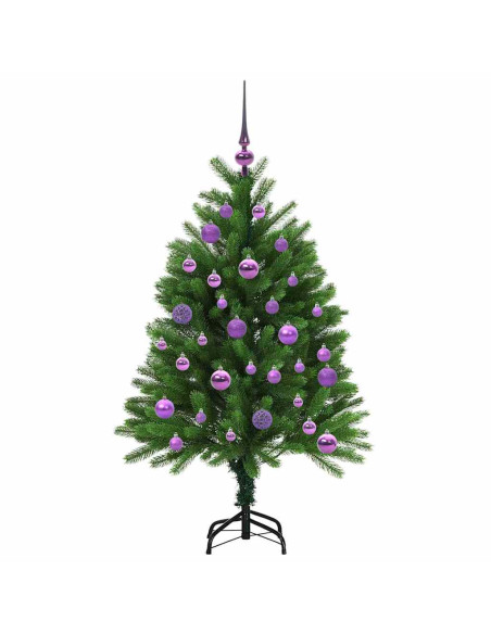 Albero di Natale con 150 LED con supporto Verde 120 cm PE