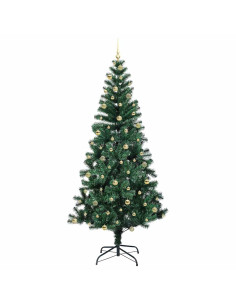 Albero di Natale artificiale con luci integrate Verde 240 cm