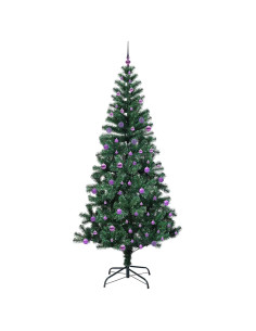 Albero di Natale artificiale con luci integrate Verde 240cm