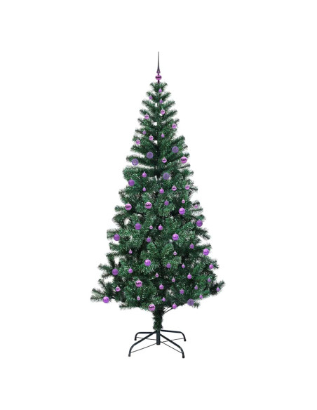 Albero di Natale artificiale con luci integrate Verde 240cm