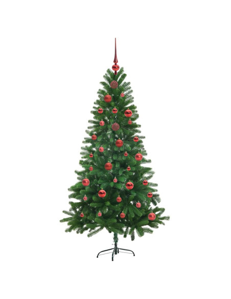 Albero di Natale con 150 LED con supporto Verde 150 cm PE