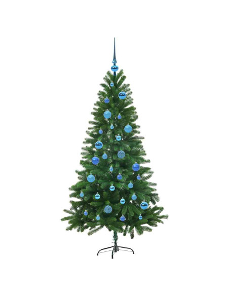 Albero di Natale con 150 LED con supporto Verde 150 cm PE