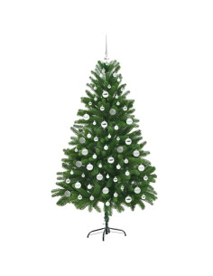 Albero di Natale con 300 LED con supporto Verde 180 cm PE