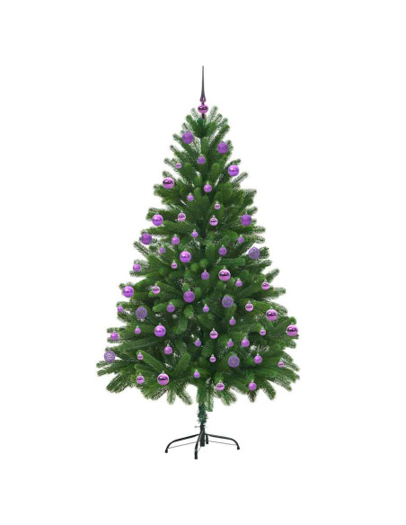 Albero di Natale con 300 LED con supporto Verde 210 cm PE
