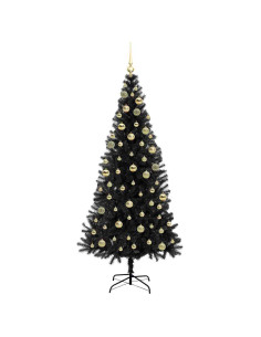 Albero di Natale Nero 180 cm PVC