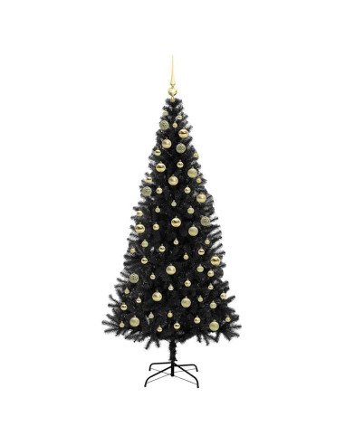 Albero di Natale Nero 180 cm PVC