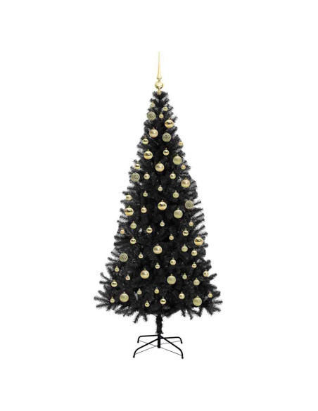Albero di Natale Nero 180 cm PVC