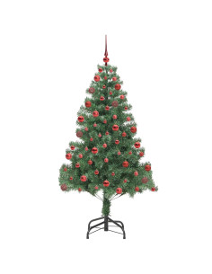 Albero di Natale con 300 LED con supporto Verde 180 cm PVC