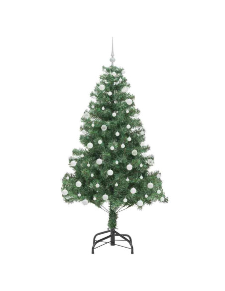 Albero di Natale con 300 LED con supporto Verde 180 cm PVC