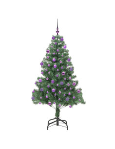 Albero di Natale con 300 LED con supporto Verde 180 cm PVC