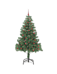 Albero di Natale con 300 LED con supporto Verde 210 cm PVC