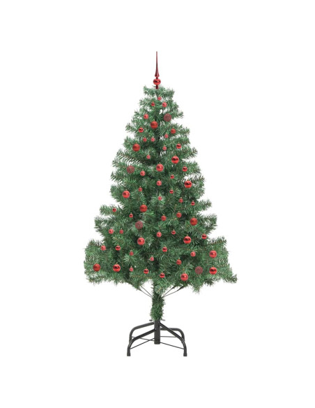 Albero di Natale con 300 LED con supporto Verde 210 cm PVC