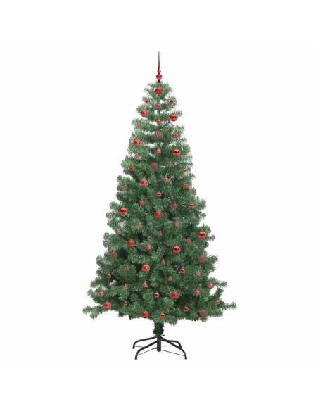 Albero di Natale con 300 LED con supporto Verde 240 cm PVC