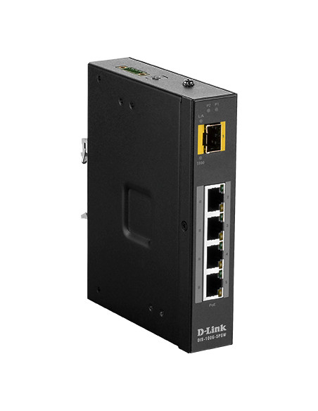 D-Link DIS‑100G‑5PSW Non gestito L2 Gigabit Ethernet (10/100/1000) Supporto Power over Ethernet (PoE) Nero