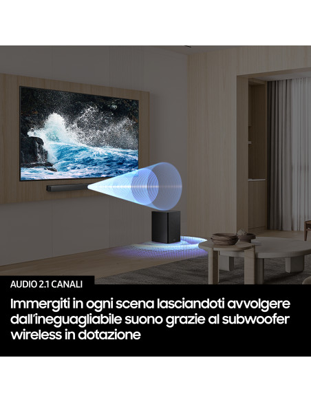 Samsung B-Series Soundbar HW-B450F/ZF, Audio 2.1 canali, Wireless Dolby 2ch, 2025