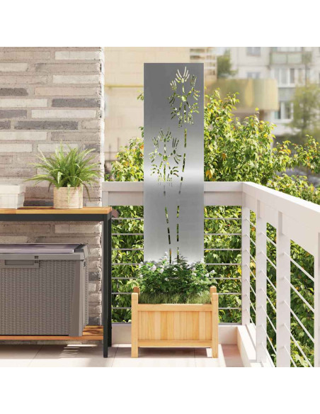 Schermo per privacy in giardino Traforo Argento 32 x 140 cm