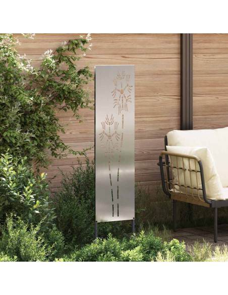 Schermo per privacy in giardino Traforo Argento 32 x 140 cm