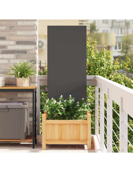 Schermo per privacy in giardino Traforo Nero 50 x 140 cm