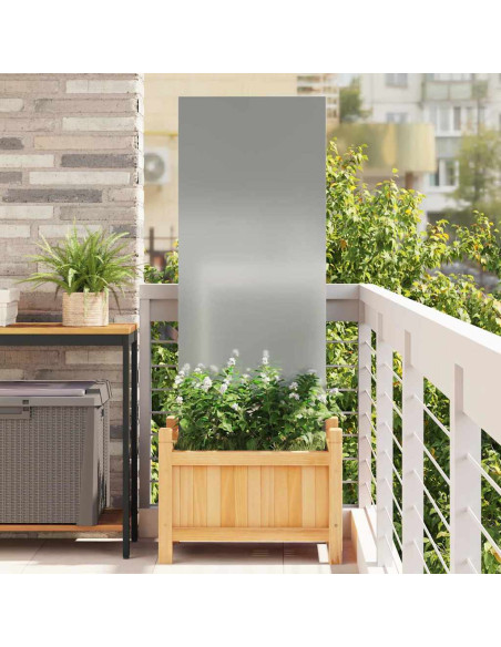 Schermo per privacy in giardino Traforo Argento 50 x 140 cm