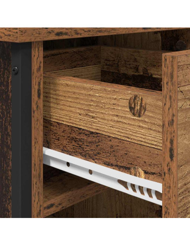 Armadio da Notte 2 pcs Legno vecchio 40 x 42 x 50 cm