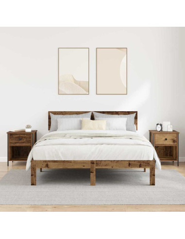 Armadio da Notte 2 pcs Legno vecchio 40 x 42 x 50 cm