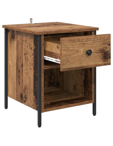 Armadio da Notte 2 pcs Legno vecchio 40 x 42 x 50 cm
